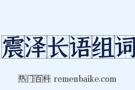 震泽长语组词是什么意思的图片